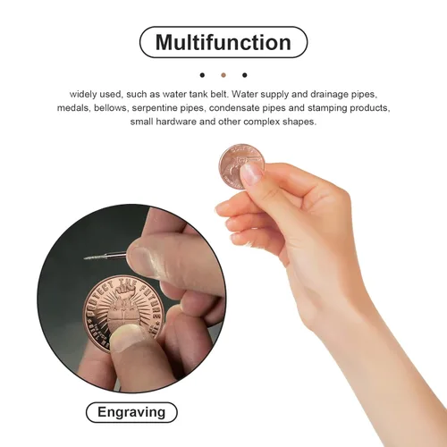 Vista 6 de Lote de 10 discos en blanco redondos de cobre, 1 1/4" de diámetro x 1/8" de espesor (.125) Placa redonda de metal de cobre