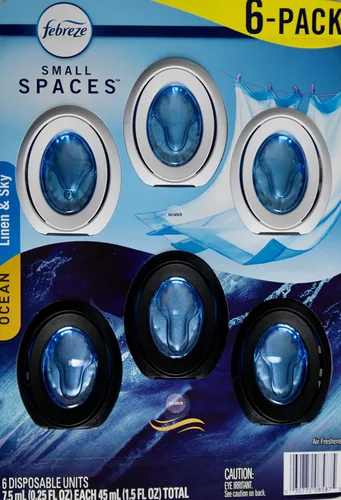 Vista 9 de Febreze Ambientador para espacios pequeños, bayas silvestres, eliminador de olores fuertes (paquete de 6)