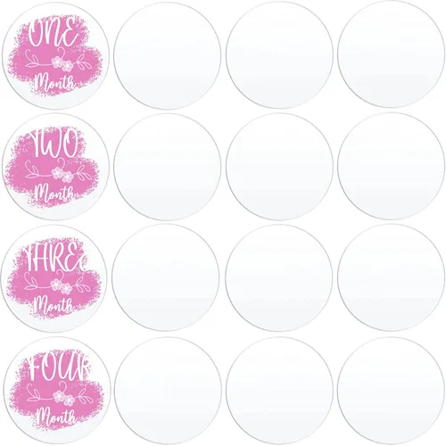 Vista 7 de 20 piezas de lámina acrílica circular transparente de 4 pulgadas, disco de plexiglás transparente, letrero acrílico redondo para marcadores