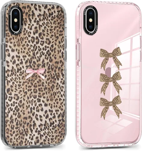 Vista 39 de Paquete de 2 Fundas con Estampado de Chiita para Apple iPhone 7/8/iPhone SE 2020/2022, de 4.7 Pulgadas, Funda Transparente Linda Coquette