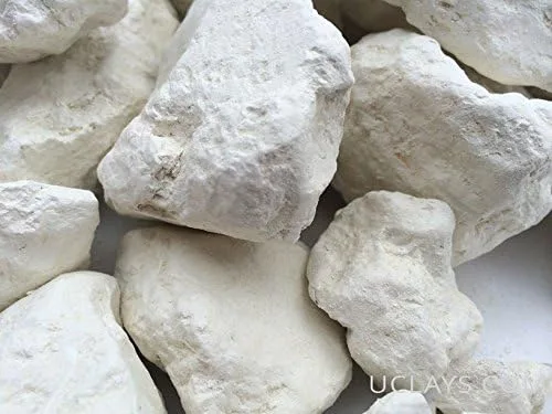 Vista 2 de Arcilla comestible blanca, suciedad blanca, trozos (grumos) naturales para comer (alimento), 1 lb (450 g)