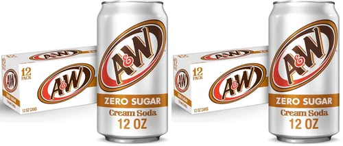 Vista 13 de A&W Zero Sugar Root Beer Soda, latas de 12 fl oz, paquete de 12