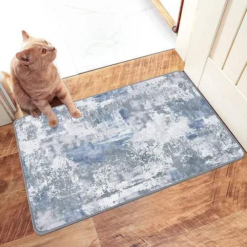 Vista 24 de famibay Alfombra de pasillo de 2 x 10, moderna para pasillos, antideslizante, alfombras de cocina lavables, alfombra de pasillo suave abstracta