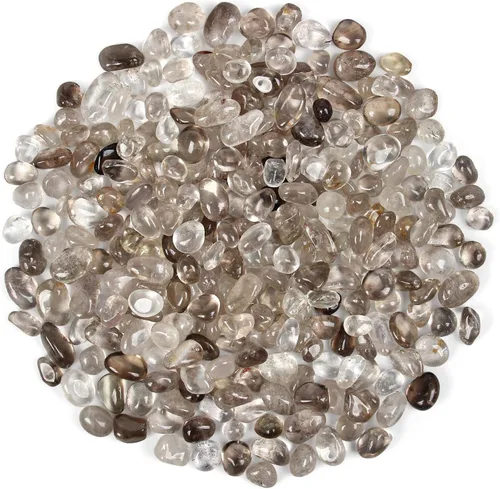 Vista 34 de Chips de cristal de amazonita natural triturado de 1.1 libras, chips de cristales curativos a granel, piedras preciosas de cristal triturado