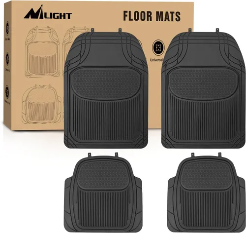 Vista 12 de Nilight Alfombrillas de carga de goma para automóviles, camiones, SUV, ajuste universal para adaptarse a la mayoría de vehículos, protección