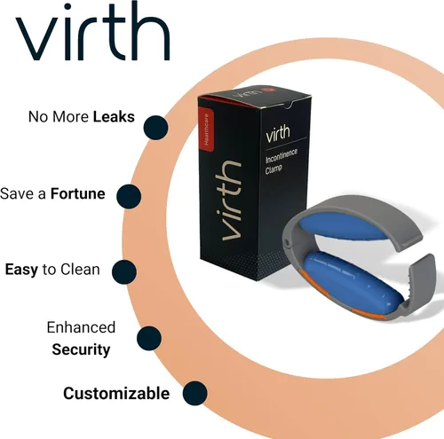 Vista 2 de Abrazadera para incontinencia de virth – Cómoda y fácil de usar – Confianza durante todo el día – 3 tamaños ajustables – Abrazadera de pene