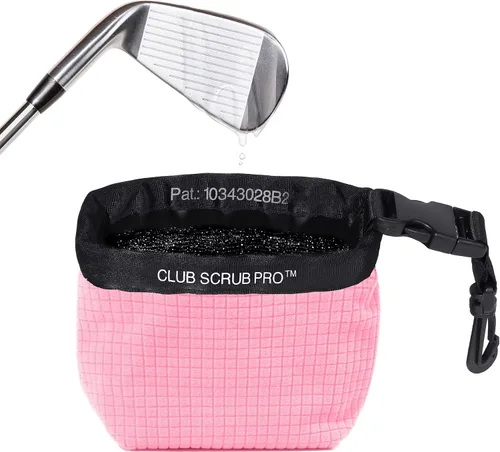 Vista 16 de Club Scrub Bolsa de limpieza para palos de golf y pelotas de golf, forro impermeable con tecnología de cara limpia, clip desmontable, lavable a