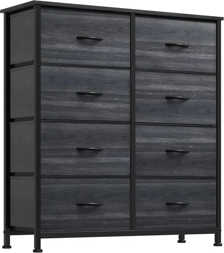 Vista 10 de YITAHOME Cómoda con 8 cajones – Torre de tela para dormitorio, cómoda y cómoda con cajones, torre de almacenamiento de tela, unidad organizadora