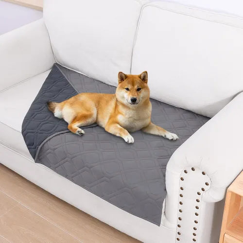 Vista 184 de Smiry Funda impermeable para cama de mascota, suave y lavable, para cama, sofá, reversible, perros pequeños, medianos, grandes, gatos, diseño