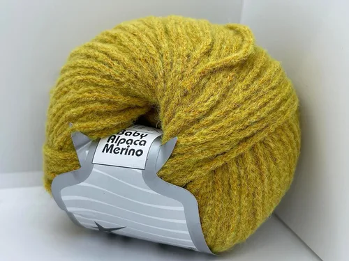 Vista 4 de Old Gold Baby Alpaca - Hilo de mezcla de lana merina, peinado, 1.76 onzas, 328.1 ft (109 yardas)