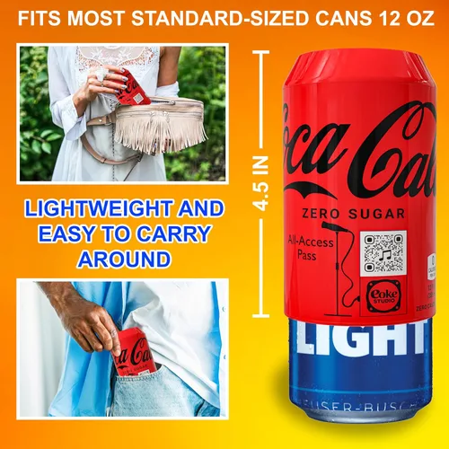 Vista 3 de BeerSkin Skywin - Fundas de silicona para latas que parecen refrescos, paquete de 3 unidades de 12 onzas (12.0 fl oz), reutilizables y duraderas