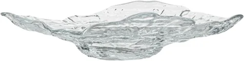 Vista 16 de Restaurantware Vetri - Platos de vidrio de 8.9 x 6.7 x 1.8 pulgadas, 6 platos únicos y duraderos para servir, diseño de conchas marinas, vajilla
