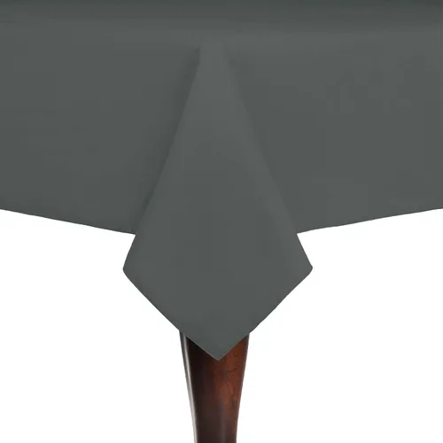 Vista 36 de Ultimate Textile Cotton-Feel 72 x 108-Inch Rectangular Fine Dining Tablecloth Black