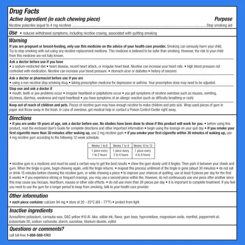 Vista 12 de Nicorette goma de mascar para dejar de fumar, 776025, 1, 1