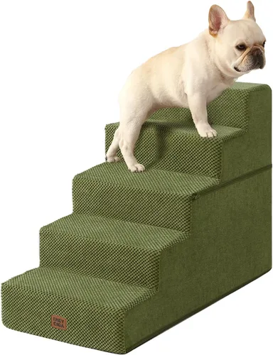 Vista 51 de EHEYCIGA Escaleras para perros pequeños de 13.5 pulgadas de alto, escalones para perros de 3 escalones para sofá y silla, escalones para mascotas