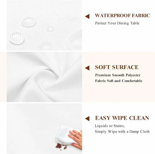 Vista 6 de Mantel redondo ajustable con flores silvestres botánicas, manteles elásticos impermeables para interiores y exteriores, mantel elástico para cena