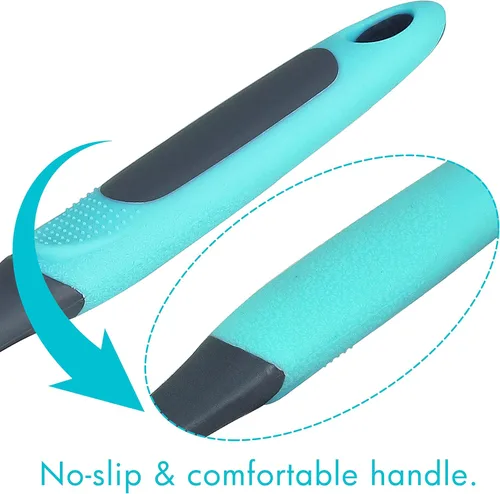 Vista 4 de PHYEX Paquete de 2 cepillos de platos con asa, cepillo suave para lavar platos de cocina, para limpiar ollas, sartén, fregadero