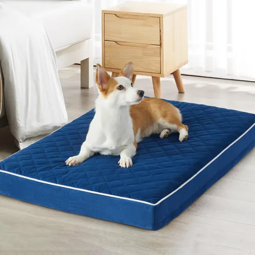 Vista 23 de WNPETHOME Camas ortopédicas XL para perros grandes, impermeables, cama extra grande para perros con funda lavable extraíble, cama para jaula