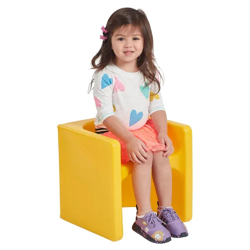 Vista 116 de ECR4Kids Tri-Me 3 en 1 silla cubo, muebles para niños, color azul polvo