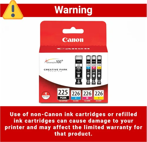 Vista 4 de Tinta Canon negra y color, modelo No. 4530B008 4 unidades - directo de fábrica