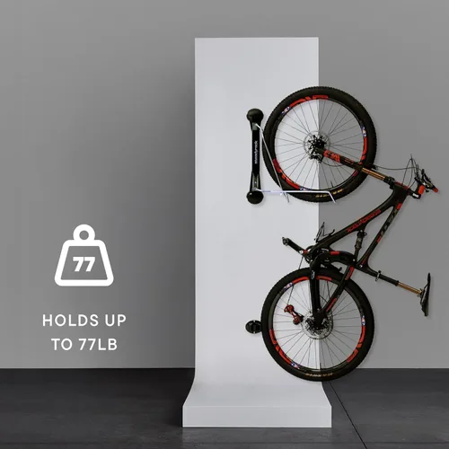 Vista 7 de Steadyrack Bike Rack for Road Bikes - The Original Wall Mounted Vertical Bike Storage - Fits Narrow Tires