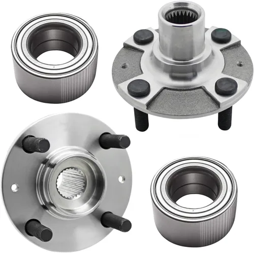 Vista 57 de Detroit Axle - Kit de suspensión de 14 piezas para Jeep Liberty 2006-2007, 2 cubos de rodamiento de ruedas, 2 brazos de control superior, 2 rótulas