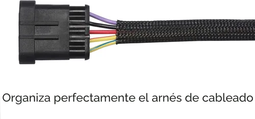 Vista 3 de Alex Tech - Funda trenzada expandible de 1/4 pulgada para cables, material de tereftalato de polietileno (PET), 100 pies, color negro
