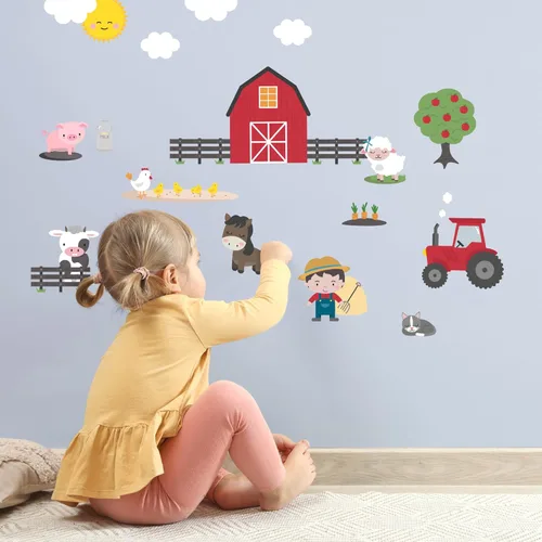 Vista 15 de Teddylabels - Alicorn - Pegatinas de pared fáciles de aplicar y extraíbles: Transforma el dormitorio de tu niño pequeño con decoración de pared