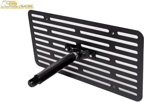 Vista 8 de Reemplazo para modelos BMW iX M-Sport 2022 actuales Placa EOS versión 2 de tamaño completo gancho de remolque para parachoques delantero licencia