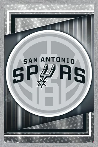 Vista 11 de Trends International NBA San Antonio Spurs - Póster de pared con logotipo 17, 34 pulgadas de largo x 22.4 pulgadas, versión premium sin marco