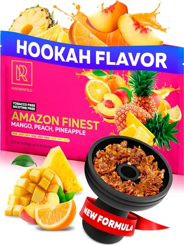 Vista 11 de Sabor a cachimba Blueberry Mint Herbal Blue Mist - 2.8 onzas - 2.82 oz de cachimba shisha sin tabaco melaza cachimba tabaco y nicotina Shisha sin