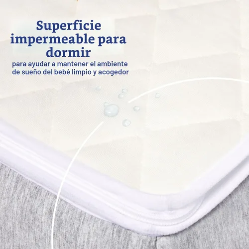 Vista 5 de Graco Colchón Ultra 2 en 1 Premium de doble cara para cuna y niños pequeños, espuma certificada GREENGUARD Gold, CertiPUR-US, funda lavable a