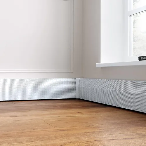 Vista 7 de Baseboarders Accesorio de acoplador de la serie premium, acero galvanizado fácil de poner, accesorio para calentador de zócalo para fundas