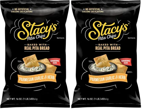 Vista 15 de Stacy’s Chips de pita, azúcar y canela, sin colores ni sabores artificiales, bolsa de 7,33 oz