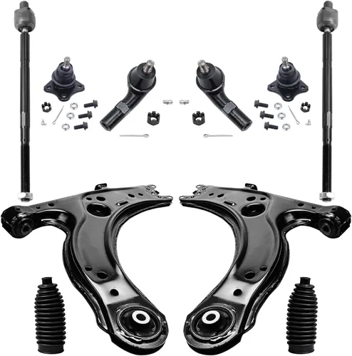 Vista 28 de Detroit Axle - Kit de suspensión delantera de 10 piezas para Hyundai Accent 2006-2011, 2 brazos de control inferiores, 4 barras de acoplamiento