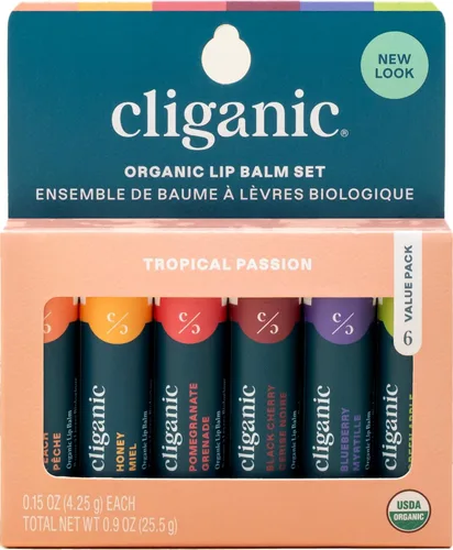 Vista 10 de Cliganic USDA Bálsamo labial orgánico – 100% mantequilla natural, para labios agrietados y secos