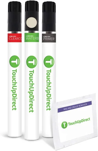 Vista 342 de TouchUpDirect QAK - Aerosol de pintura de retoque de color blanco sólido compatible con Nissan Exact Match - Kit esencial