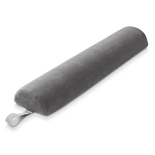 Vista 8 de Saloniture Cojín de almohada de mesa de masaje semicircular - 26 x 6 x 3 pulgadas - Negro