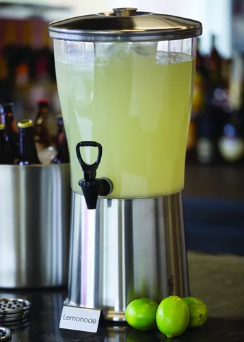 Vista 5 de Service Ideas - CBDRT3SS - Despachador de bebidas, sin BPA, de acero inoxidable, redondo, 3 gal.