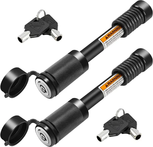 Vista 9 de METOWARE Bloqueo de enganche de remolque para receptor de enganche para remolque se adapta a receptor de clase III IV y receptor de 2 a 3-1/2