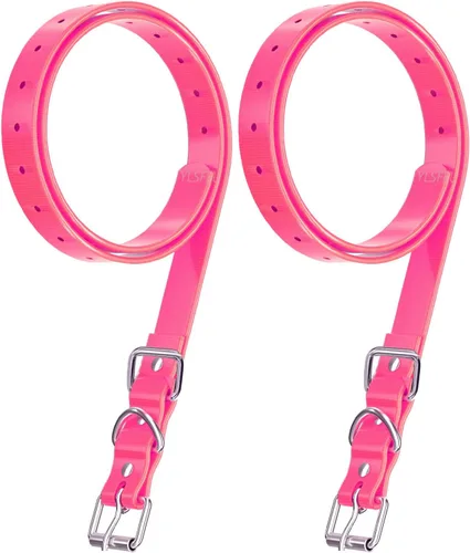 Vista 10 de Correa de collar para perros ETPET para la mayoría de receptores de collar de entrenamiento electrónico: Correa de TPU para mascotas, ajustable Negro