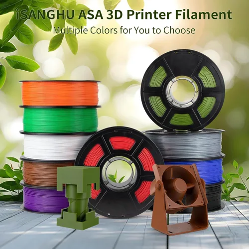 Vista 8 de Paquete de filamento ASA para impresora 3D, filamento de impresión 3D cuidadosamente enrollado 4kg (2.2lbs), filamento ASA 1.75mm precisión