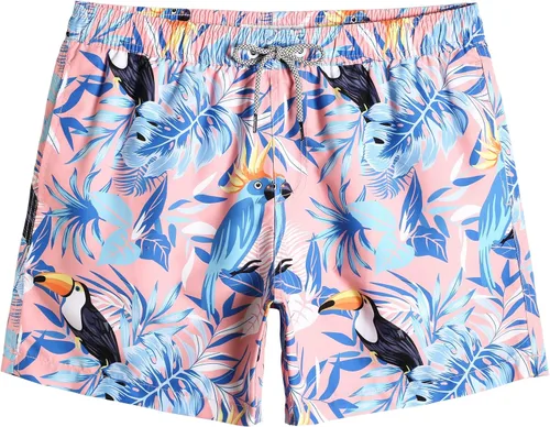 Vista 25 de maamgic Mens Swim Trunks 5" Quick Dry Beach Shorts Bathing Suits with Mesh Lining Pockets