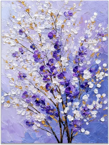 Vista 20 de VOCBAN Tree Minimalist Abstract Botanical Prints Scenery Canvas Wall Art Print Paintings Modern Landscape Pictures Wall Decor Canvas Painting blue