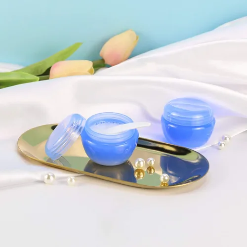 Vista 5 de LONGWAY - Recipiente de plástico transparente para loción de viaje, bote con tapa tamaño muestra, pequeños recipientes de plástico de viaje