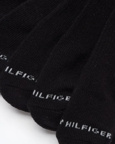 Vista 4 de Tommy Hilfiger Calcetines deportivos para hombre, calcetines tobilleros de corte de cuarto (12 unidades)