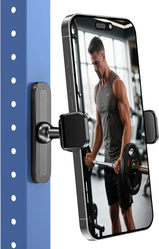 Vista 13 de APPS2Car [Paquete de 2] Soporte magnético para teléfono de gimnasio, ajustable en 360°, compatible con teléfonos inteligentes de 4.7 a 6.5 pulgadas