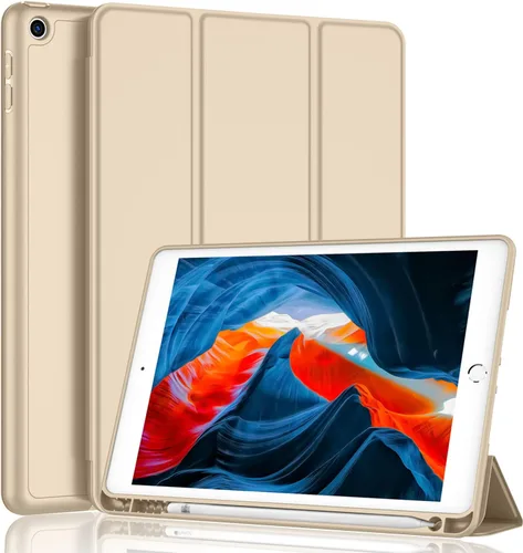Vista 39 de iMieet - Funda para iPad de 9ª generación 2021/iPad de 8ª generación 2020 de 10.2 pulgadas con soporte para lápices, funda para iPad de 7ª