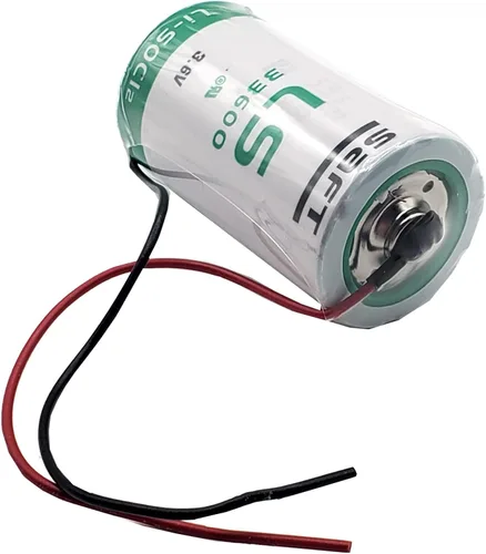 Vista 2 de SAFT LS33600_WIRE D 3.6V 1700mAh batería de litio para monitoreo de flotas, detectores de monóxido de carbono, sensores de intrusión, cercado