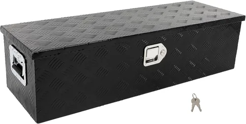 Vista 21 de SCITOO - Caja de herramientas de aluminio de 18 pulgadas de plata resistente para cama de camión, caja de herramientas para remolque de RV